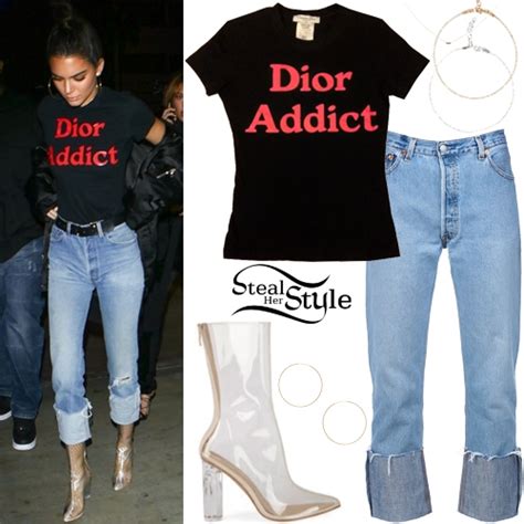 kendall jenner dior shirt|DIOR ADDICT T.